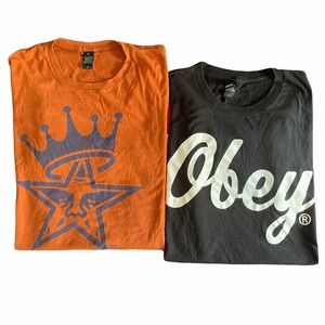OBEY men’s LARGE shirt bundle